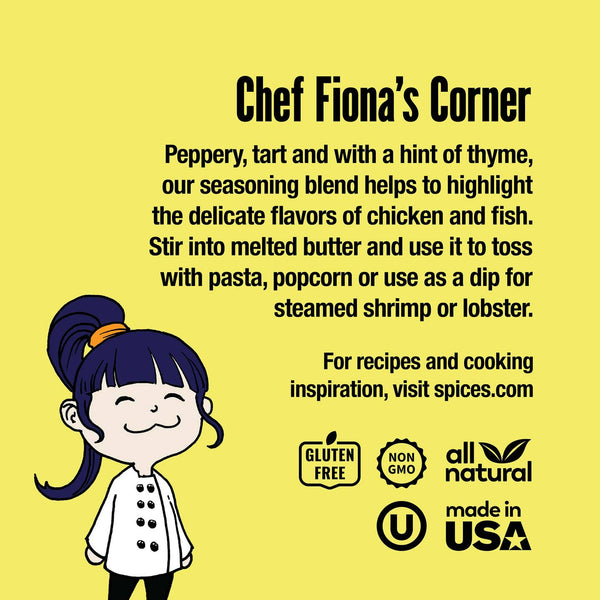 Lemon Pepper + Thyme Seasoning