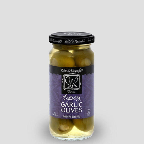 Tipsy Garlic Olives in Vodka