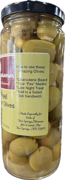 Greek Queen Halkidiki Lemon Peel in Vermouth Stuffed Olives