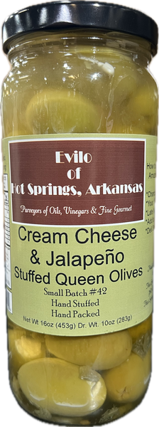Greek Queen Halkidiki Cream Cheese & Jalapeno Stuffed Olives