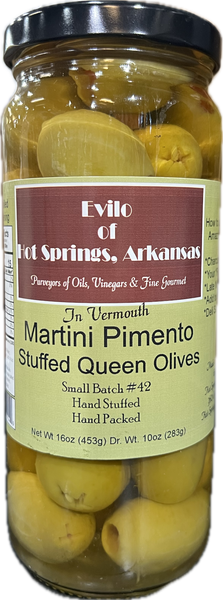 Greek Queen Halkidiki Martini Pimento Stuffed Olives in Vermouth