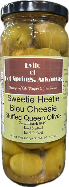 Greek Queen Halkidiki Sweetie Heetie Bleu Cheesie Stuffed Olives