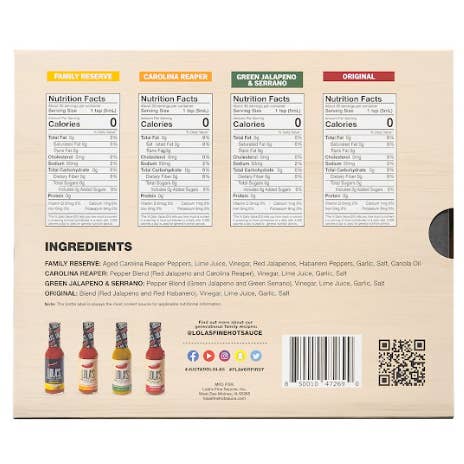 Lola’s All Natural Fine Hot Sauce Four Pack