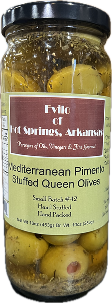 Greek Queen Halkidiki Mediterranean Pimento Stuffed Olives