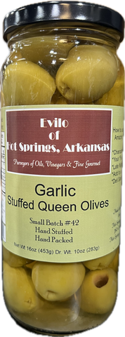 Greek Queen Halkidiki Garlic Stuffed Olives