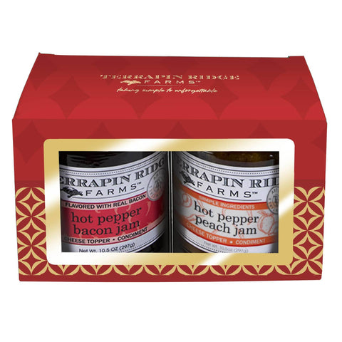 Holiday Two Pack Jams (Hot Pepper Bacon Jam & Hot Pepper Peach Jam)