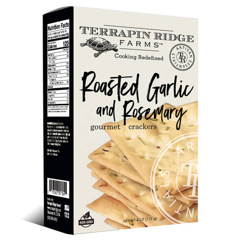 Roasted Garlic And Rosemary Gourmet Crackers