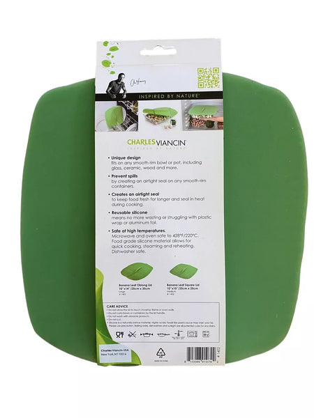 10" x 10" Banana Leaf Silicone Lid