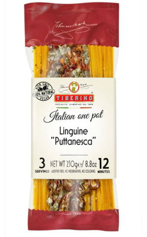 Linguine “Puttanesca” with Olives & Capers
