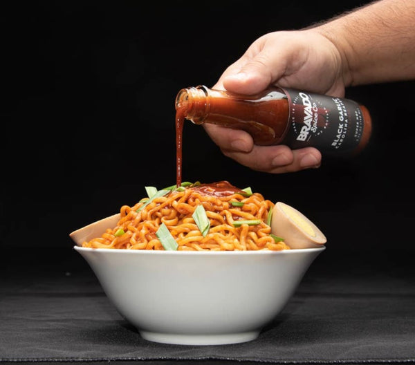 Black Garlic and Carolina Reaper Hot Sauce