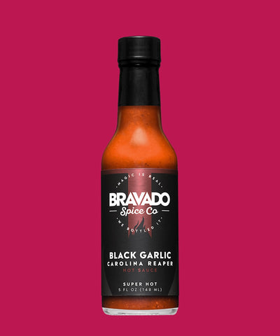 Black Garlic and Carolina Reaper Hot Sauce