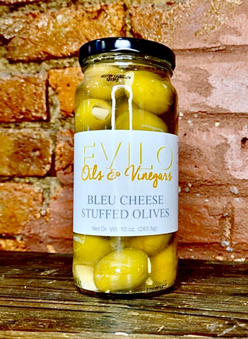 Bleu Cheese Stuffed Olives in Vermouth