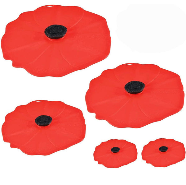 Poppy Silicon Lid Set